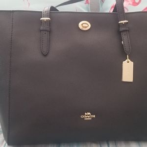 Black Pebble leather Coach bag